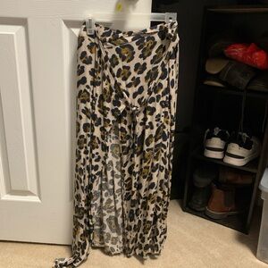 URBAN Romantics Asymmetrical Animal Print Skirt